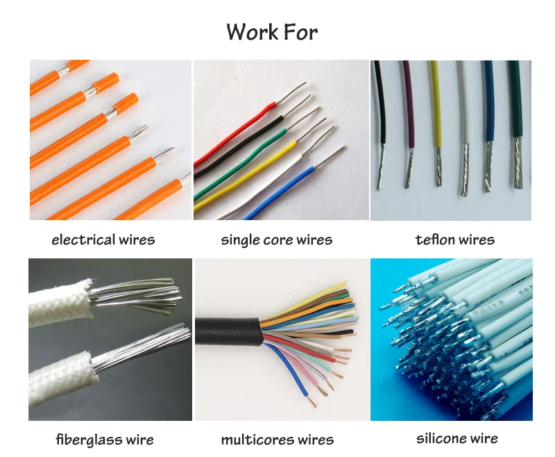 Δειγματοληπτική απεικόνιση της Πνευματικής Μηχανής Απογύμνωσης Καλωδίων, Συσκευή Απογύμνωσης Καλωδίων Πολλαπλών Πυρήνων, Χειροκίνητη Απογύμνωση Καλωδίων Καλωδίων Πολλαπλών Πυρήνων