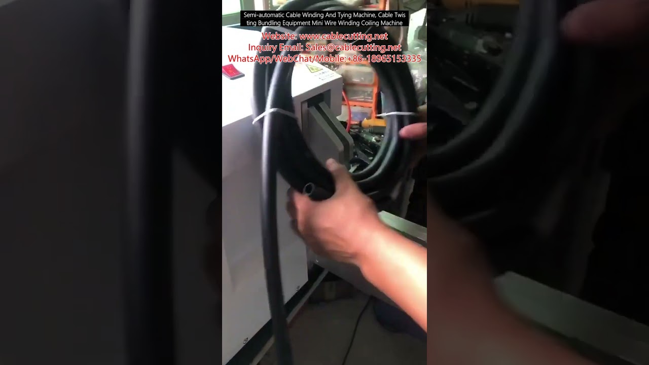 Ημιαυτόματο Μηχάνημα Περιέλιξης και Δέσμευσης Καλωδίων, Εξοπλισμός Συστροφής και Δέσμευσης Καλωδίων, Μίνι Περιέλιξη Σύρματος