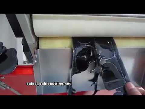 Ultrasonic hook and loop velcro cutting machine, lace Machine