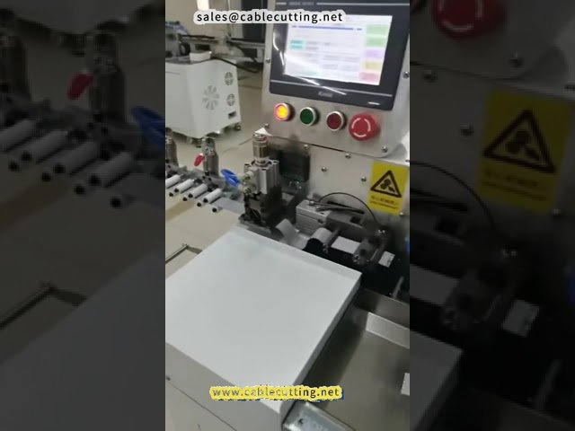 Αυτόματη Μηχανή Συγκόλλησης και Τερματισμού Επίπεδου Καλωδίου Διπλής Κεφαλής