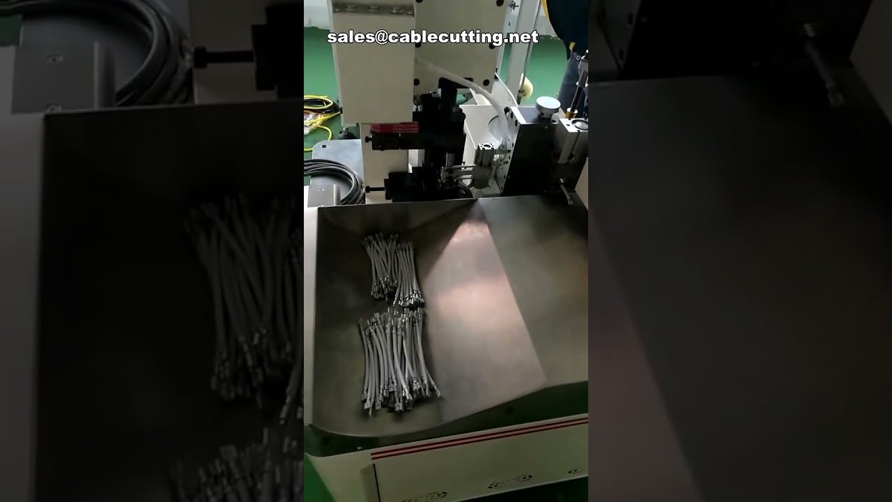 Αυτόματη Μηχανή Πρέσας και Κρίμπινγκ Ακροδεκτών για Επίπεδο Καλώδιο Διπλής Άκρης, Αυτόματη Πρέσα Ακροδεκτών