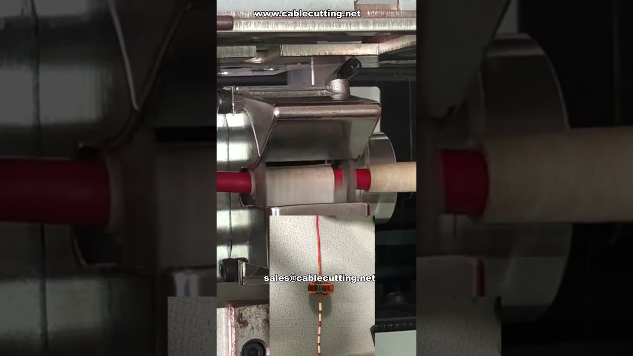Live Demo Automatic Taping Machine for Magnetic Induction Coils # Smart Manufacturing Equipment