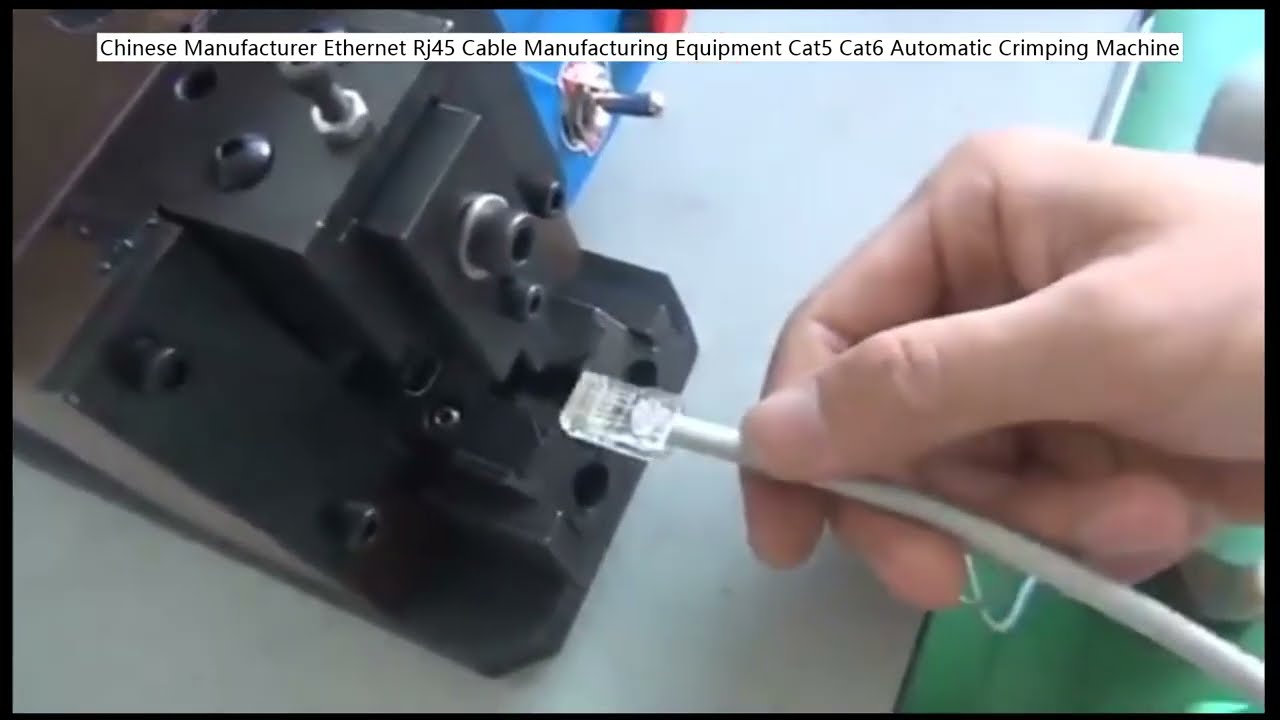 Αυτόματη Μηχανή Σύνδεσης RJ45 για Καλώδια Ethernet Cat5 Cat6