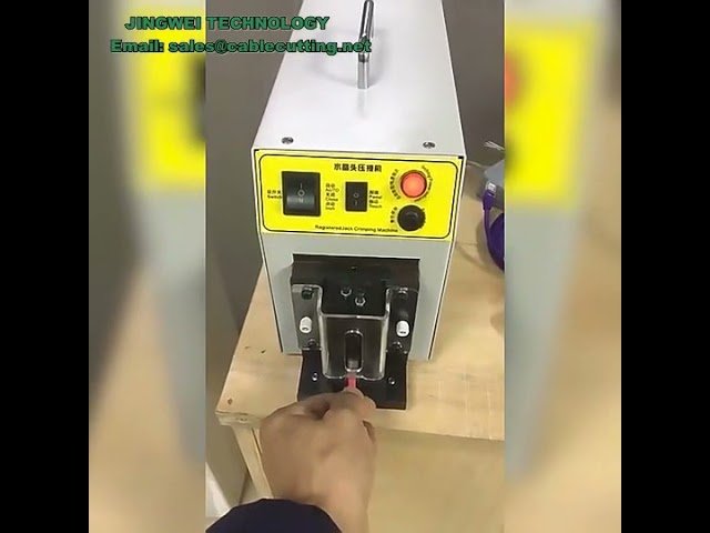 Αυτόματη Μηχανή Συμπίεσης RJ45 για Καλώδια CAT5/CAT6 UTP - Υψηλής Ταχύτητας Crimping